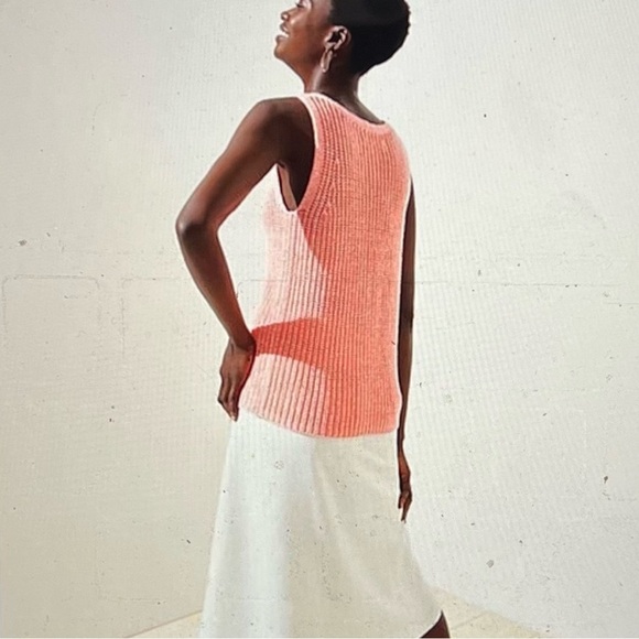 NWT Loft Sleeveless V-Neck Knit Sweater - Color Pink Size Small - Picture 5 of 10